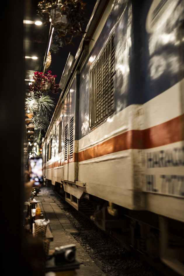 Rue du train à Hanoi Vietnam